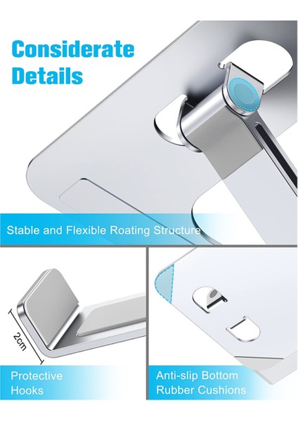 Ergonomik Dizüstü Bilgisayar Standı, Dizüstü Bilgisayarlar Için Ayarlanabilir Alüminyum Alaşım Masa Yükseltici (Yurt Dışından) fiyatları