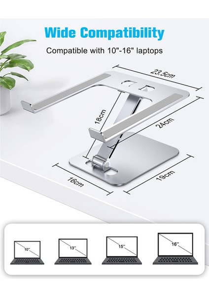 Ergonomik Dizüstü Bilgisayar Standı, Dizüstü Bilgisayarlar Için Ayarlanabilir Alüminyum Alaşım Masa Yükseltici (Yurt Dışından) fırsatları