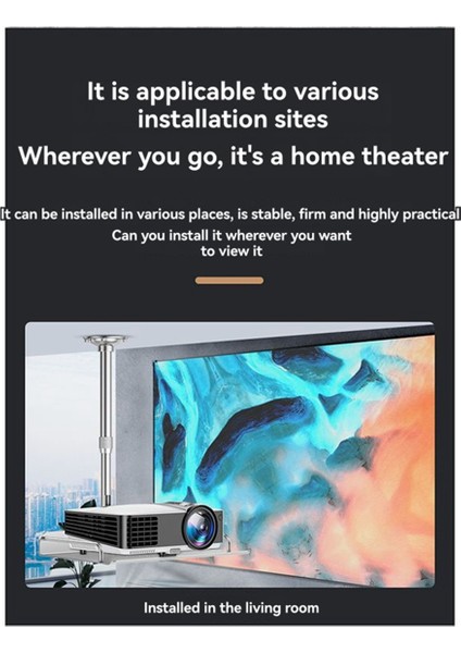 Projektör/kamera Tutucu Raf Ayarlanabilir Yükseklik Için Tepsili Tavan Montajı (Yurt Dışından) indirimleri