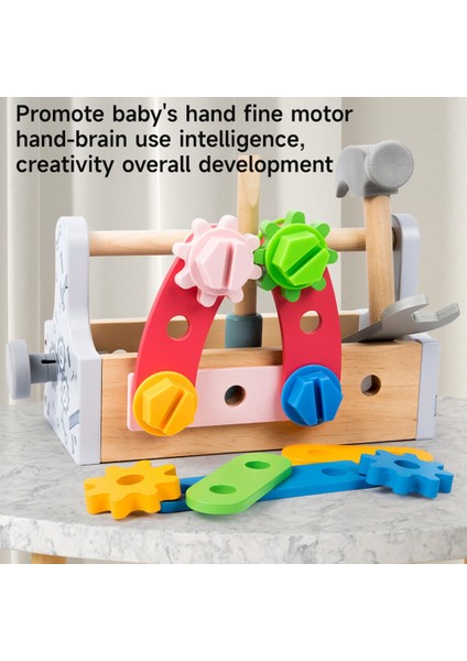 Çocuklar Için Alet Kutusu Oyuncak Ahşap Taklit Oyunu Bulmaca Sökme Seti (Yurt Dışından) indirimleri
