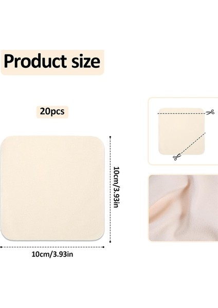 20 Adet Deri Süet Kumaş Süet Çömlek Aletleri 3,9 x 3,9 Inç (Yurt Dışından) fiyatları