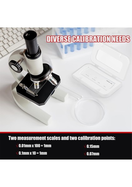 0,01 mm Mikroskop Kalibrasyon Slayt Cetveli Kalibrasyon Kamera Cetveli (Yurt Dışından) modelleri