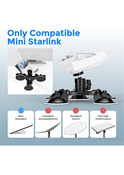 Starlink Mini Emme Kupası Tutucu Için Starlink Mini Rvs Arabaları Için Ayarlanabilir Açı Başlık Adaptör Braketine Sahip (Yurt Dışından) modelleri