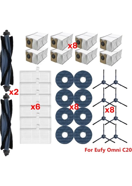 Eufy Omni C20 Robot Yedek Süpürge Parçaları Temizleyici Aksesuarları Için Uygundur (Yurt Dışından) fiyatları