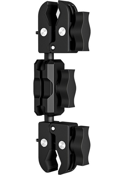 Kamera Kelepçesi Montaj Süper Kelepçe Adaptörü Çift Kafa Motosiklet Bisiklet Kamera Montajları Için Çift Fonksiyonlu Tutucu 9cm (Yurt Dışından)