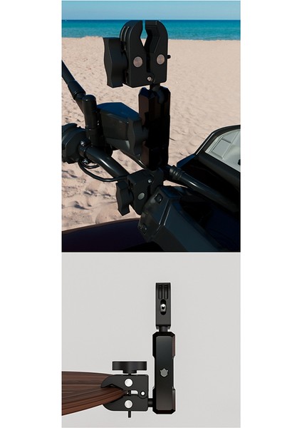 Kamera Kelepçesi Montaj Süper Kelepçe Adaptörü Çift Kafa Motosiklet Bisiklet Kamera Montajları Için Çift Fonksiyonlu Tutucu 9cm (Yurt Dışından) indirimleri