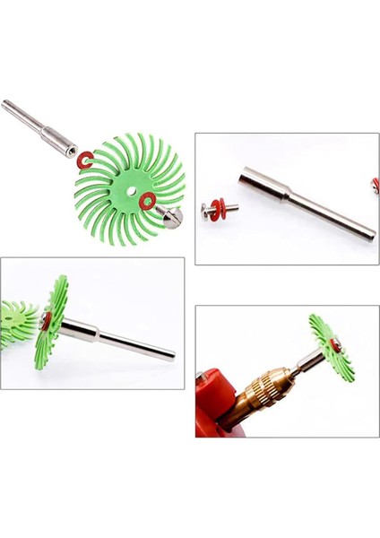 Döner Aletler Için 3 mm Şaftlı 48 Parça 1 Inç Radyal Kıl Disk Takımı (Yurt Dışından) fırsatları