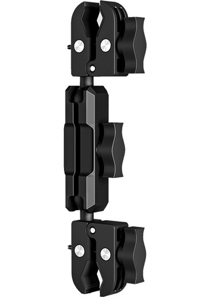Kamera Kelepçesi Montaj Süper Kelepçe Adaptörü Çift Kafa Motosiklet Bisiklet Kamera Montajları Için Çift Fonksiyonlu Tutucu 6cm (Yurt Dışından)