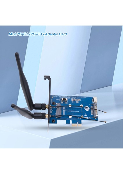 Wifi Modülü Mini Pcı-E Express-Pcı-E 1x Adaptör Kartı 3g/4g-Pcı-E Geliştirme Kart 2 Anten (Yurt Dışından) fırsatları