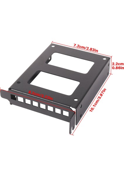 Pcı Yuvası 2.5inch Ide/sata/ssd/hdd Arka Panel Montaj Braketi Sabit Sürücü Adaptör Tepsisi Yarım Yükseklikte Profil Braket (Yurt Dışından) fırsatları