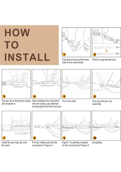 10 Set Ahşap Torna Kalem Seti Proje Malzemeleri 7 mm Ince Kalem Setleri (Yurt Dışından) indirimleri