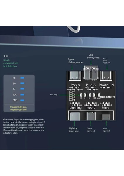 Ios Android Için Veri Kablosu Anomali Algılama Kartı USB Kablo Test Cihazı (Yurt Dışından) modelleri