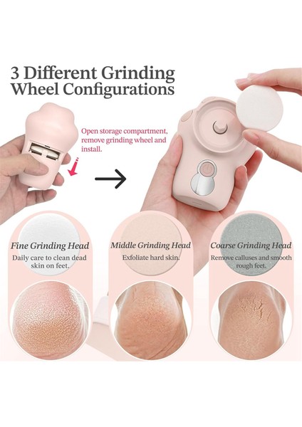 Elektrikli Ayak Nasır Giderici, 3 Ayarlanabilir Hız (Yurt Dışından) modelleri