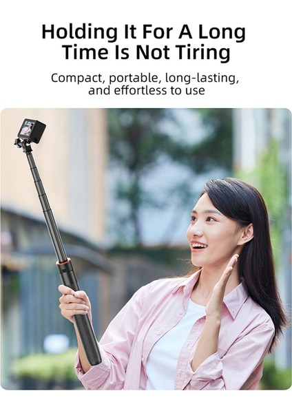 Vrıg Tp-21 138CM Genişletilmiş Selfie Stick Tripod Mini Taşınabilir Tripod Gopro 12/11/10 INSTA360 X3 Ace Eylem Kamera Vlog Stand (Yurt Dışından) indirimleri