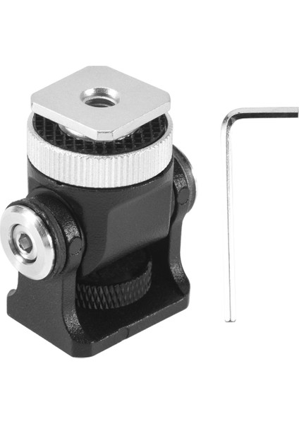 Mini Sıcak Ayakkabı Montajı Monitör Mikrofon Flaş Tutucu 1/4 Inç Vida Kamera Braketi Tripod Kafası Monitör Flaş Kamera Aksesuarları (Yurt Dışından)