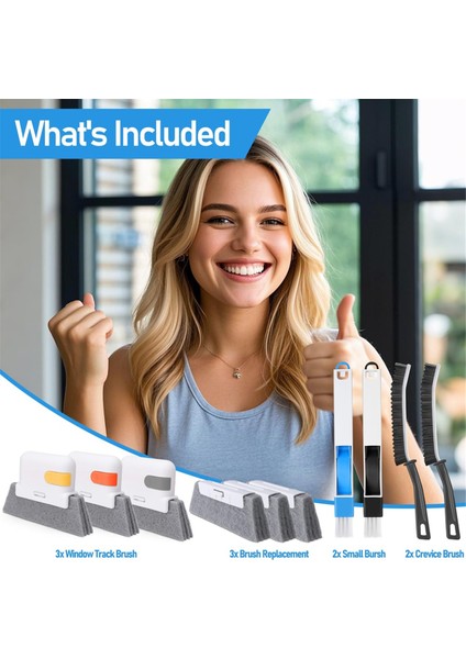 Pencere Ray Temizleme Seti, Pencere Oluk Temizleme Fırçası Aletleri (Yurt Dışından) modelleri