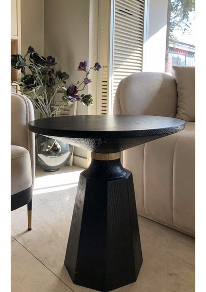 Modern Masif Ahşap Yan Sehpa – Siyah / Acı Kahve / Natural Renk Seçenekleriyle fiyatları