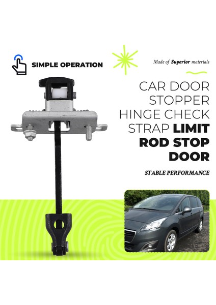 Peugeot 3008 5008 09-2016 Citroen Ds5 Ds Için Araç Arka Kapı Menteşesi Durdurucu Kontrol Kayışı Limiter 9181Q1 9181.Q1 (Yurt Dışından) fırsatları