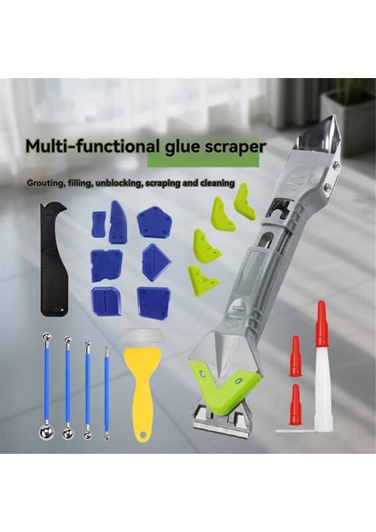 Çok Işlevli Beşi Bir Arada Dikiş Güzelleştirme Kiti Tutkal Kazıma ve Macunlama Alet Takımı (Yurt Dışından) fiyatları