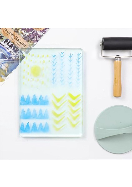 Jel Baskı Plakası Kiti, 8X10 Inç Jelatin Plaka, Baskı Kağıdı (Yurt Dışından) fırsatları