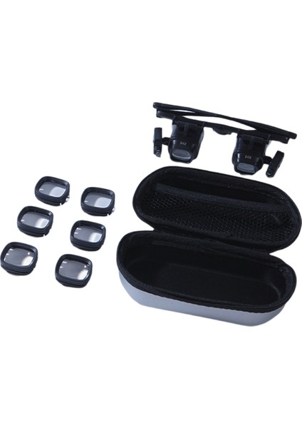 24X Kafa Bandı Büyüteç 2x 6x 10X 2 LED Işık Büyüteci (Yurt Dışından)