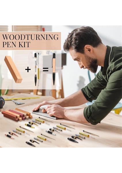 10'lu Kalem Yapım Seti 10'lu Ahşap Torna Kalem Seti Dıy Için Yedek Bakır Kalem (Yurt Dışından) indirimleri