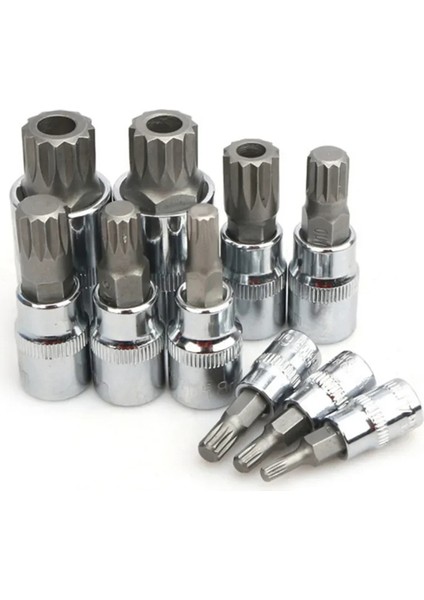 10 Parçalı 12 Uçlu Yıldız Başlı Soket Seti (Kutulu) Otomotiv Aleti (Yurt Dışından) modelleri