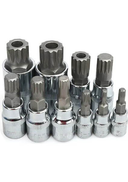 10 Parçalı 12 Uçlu Yıldız Başlı Soket Seti (Kutulu) Otomotiv Aleti (Yurt Dışından) fırsatları