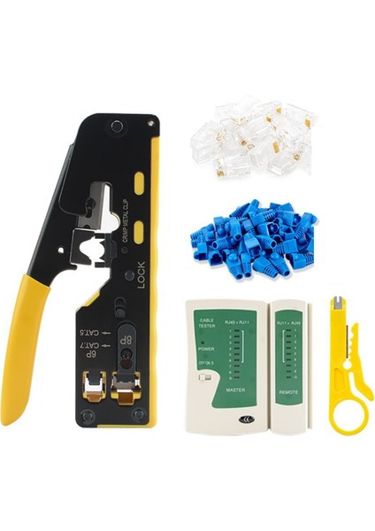 RJ45 RJ12 RJ11 Geçmeli Sıkma Pensesi Cat7 Cat6 CAT6A Cat5 CAT5E (Yurt Dışından) fiyatları