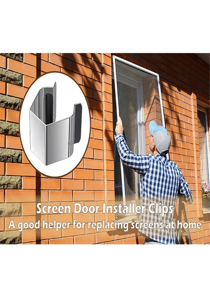 Sineklik Kapısı Alet Seti - 20 Parça Sineklik Montaj Klipsi A (Yurt Dışından) fiyatları