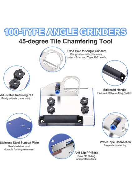 45 Derece Fayans Pah Kırma Aleti, Açı Taşlama Makinesi Standı Tutucu (Yurt Dışından) fiyatları