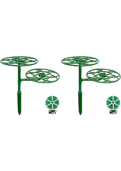 2'li Ayçiçeği Çiçek Destek Standı Iki Katmanlı Bitki Destek Rafı (Yurt Dışından)