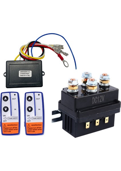 Vinç Rölesi 4450 Seti 2 Uzaktan Kumanda + Kontrol Ünitesi + Röle Seti (Yurt Dışından)