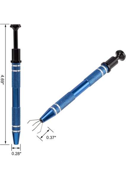Ic Çip Vida Sıkma El Aleti Mavi Için 4 Çeneli Tutucu (Yurt Dışından)
