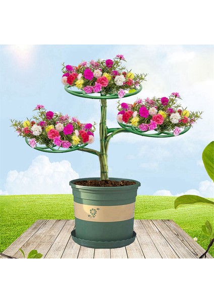 Ayçiçeği Çiçek Destek Standı Üç Katmanlı Bitki Destek Rafı (Yurt Dışından) modelleri