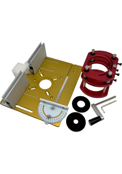 Freze Kaldırma Sistemi ve Alüminyum Freze Masası Ekleme Plakası Altın (Yurt Dışından)