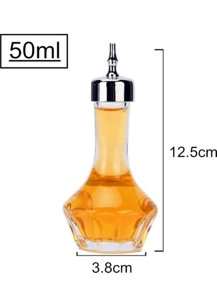 Kokteyller Için 6 Adet 50 Ml'lik Dasher Kapaklı Cam Şişe (Yurt Dışından) fırsatları