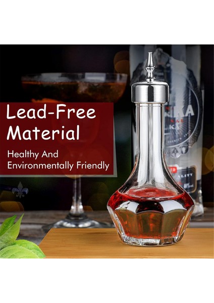 Kokteyller Için 6 Adet 50 Ml'lik Dasher Kapaklı Cam Şişe (Yurt Dışından) indirimleri