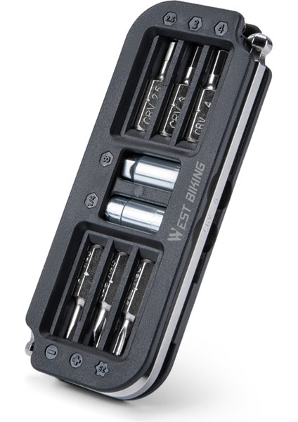 West Bıkıng 10'u 1 Arada Taşınabilir Bisiklet Tamir Alet Seti (Yurt Dışından)