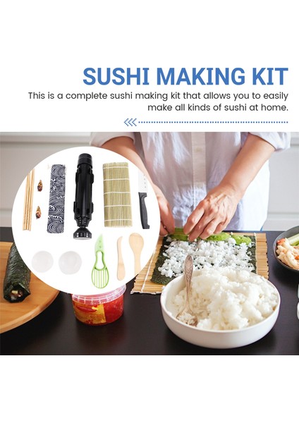 Suşi Yapım Seti Japon Yemekleri Yapım Aracı Suşi Kalıbı Mutfak Aletleri (Yurt Dışından) fırsatları