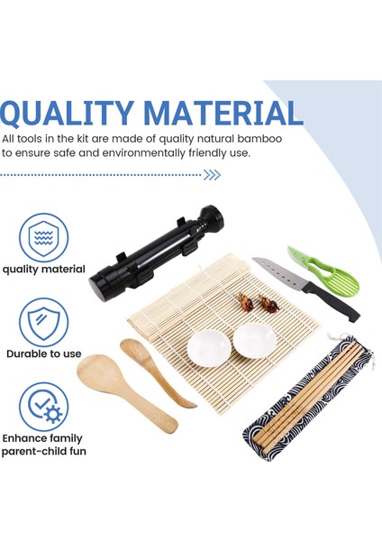 Suşi Yapım Seti Japon Yemekleri Yapım Aracı Suşi Kalıbı Mutfak Aletleri (Yurt Dışından) indirimleri