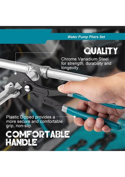 10 Inç Su Pompası Pensesi Ayarlanabilir Hızlı Çıkarma Düğmesi (Yurt Dışından) modelleri