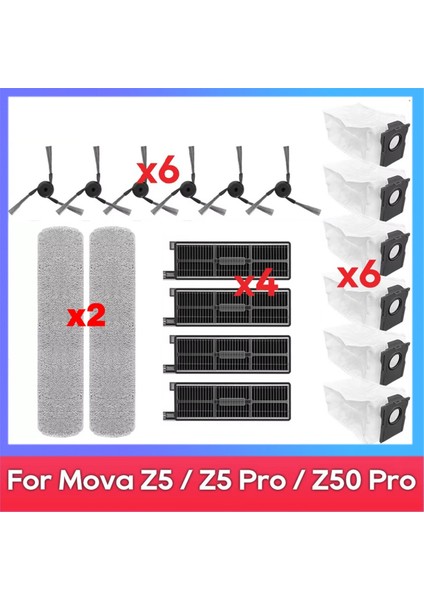 Mova Z50 Ultra / Mova Z5 Pro / Mova Z5 Elektrikli Süpürge Yedek Parçaları (Yurt Dışından) fiyatları