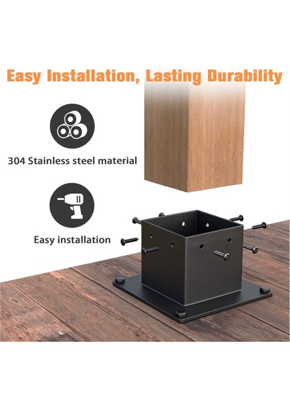 Güverte Korkuluğu Için Vidalı Direk Flanş Ankraj Tabanı (1 Paket) (Yurt Dışından) modelleri