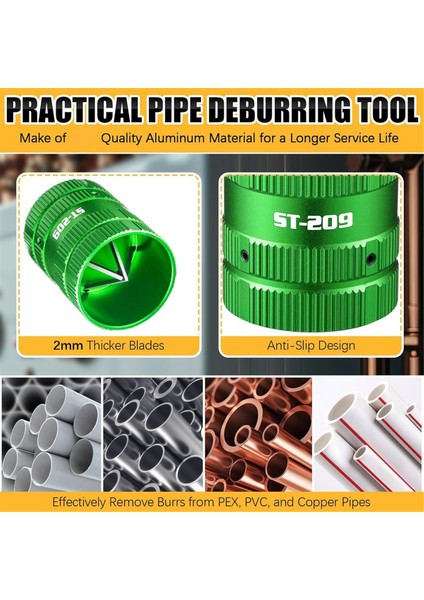 Bakır/pvc Borular Için 1/4 Inç Ila 1-5/8 Inç Metal Boru Raybası, Çapak Alma Aleti (Yurt Dışından) fırsatları