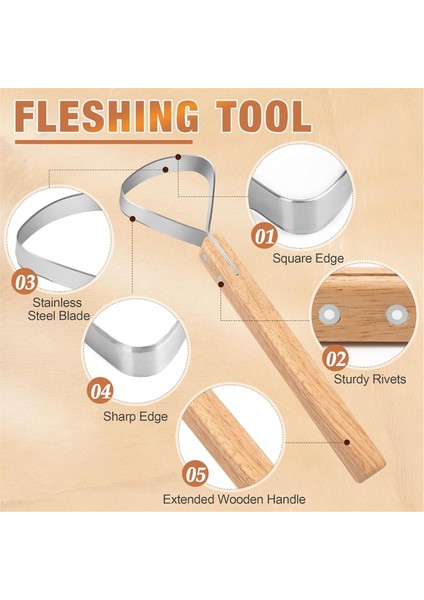 Saklama Çantalı 2'li Deri Etleme Bıçağı (Yurt Dışından) modelleri