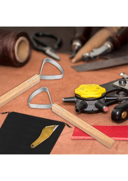 Saklama Çantalı 2'li Deri Etleme Bıçağı (Yurt Dışından) indirimleri