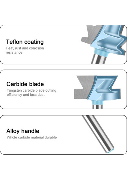 Ahşap Işleme Freze Ucu Seti 6 mm Saplı Helisel Zıvana Bıçağı Zemin Frezesi (Yurt Dışından) indirimleri