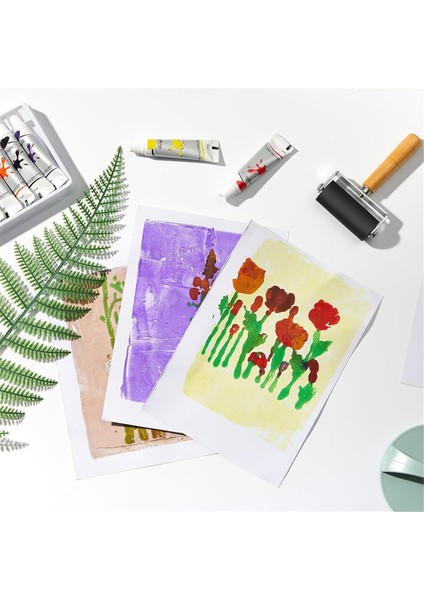 5x7 Jel Baskı Plakası Seti - Akrilik Boya, Kağıtlar ve Aletlerle (Yurt Dışından) indirimleri