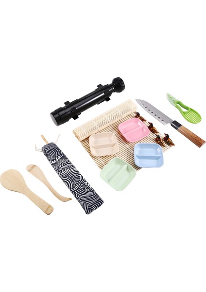 Suşi Yapım Seti Japon Yemekleri Yapım Aracı Suşi Kalıbı Mutfak Aletleri B (Yurt Dışından)